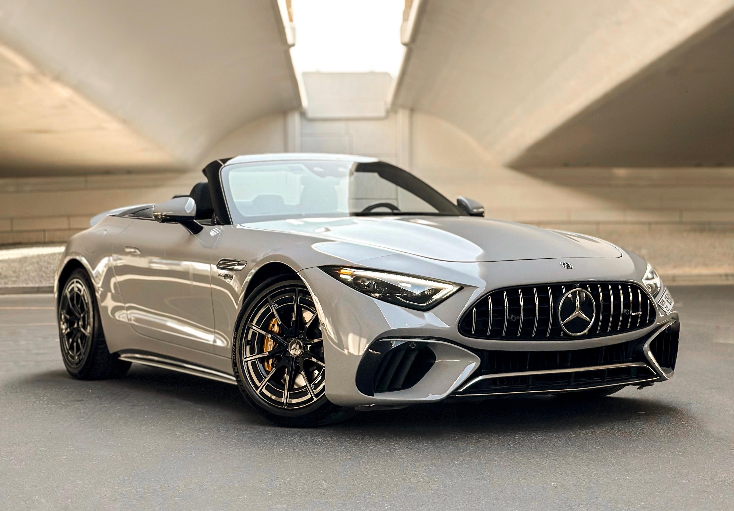 Mercedes-AMG Sl63  twin turbo V8 Grey
