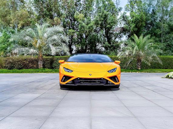 Lamborghini Huracan Evo Spyder Orange Without Deposit
