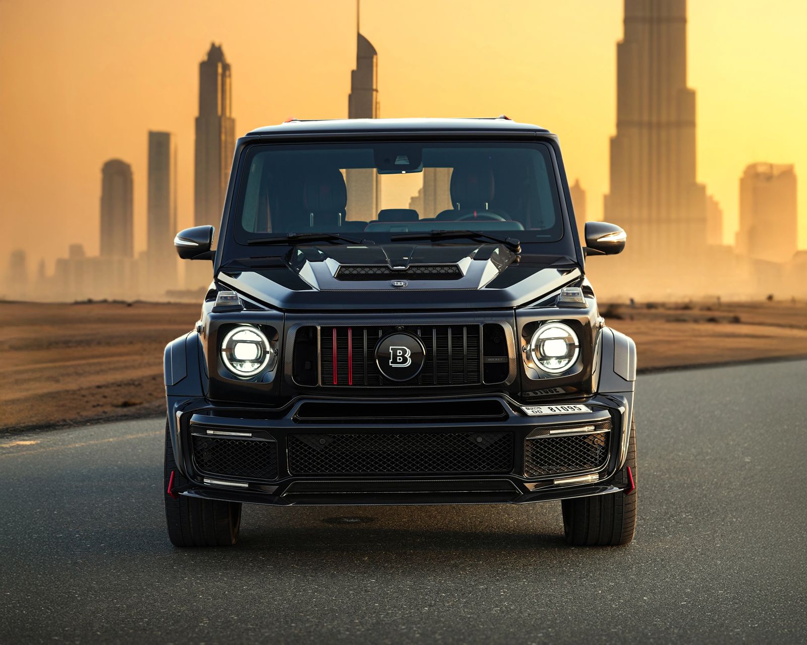 Mercedes-Benz G63 BRABUS 900 ROCKET Black  2023 Hire dubai