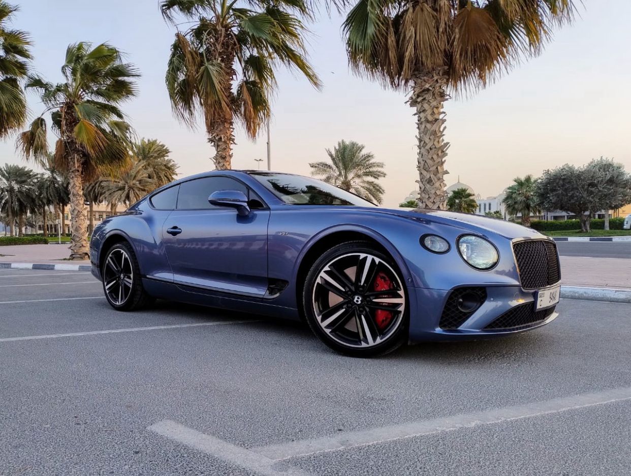 Bentley Continental GT Blue  2021 Hire dubai