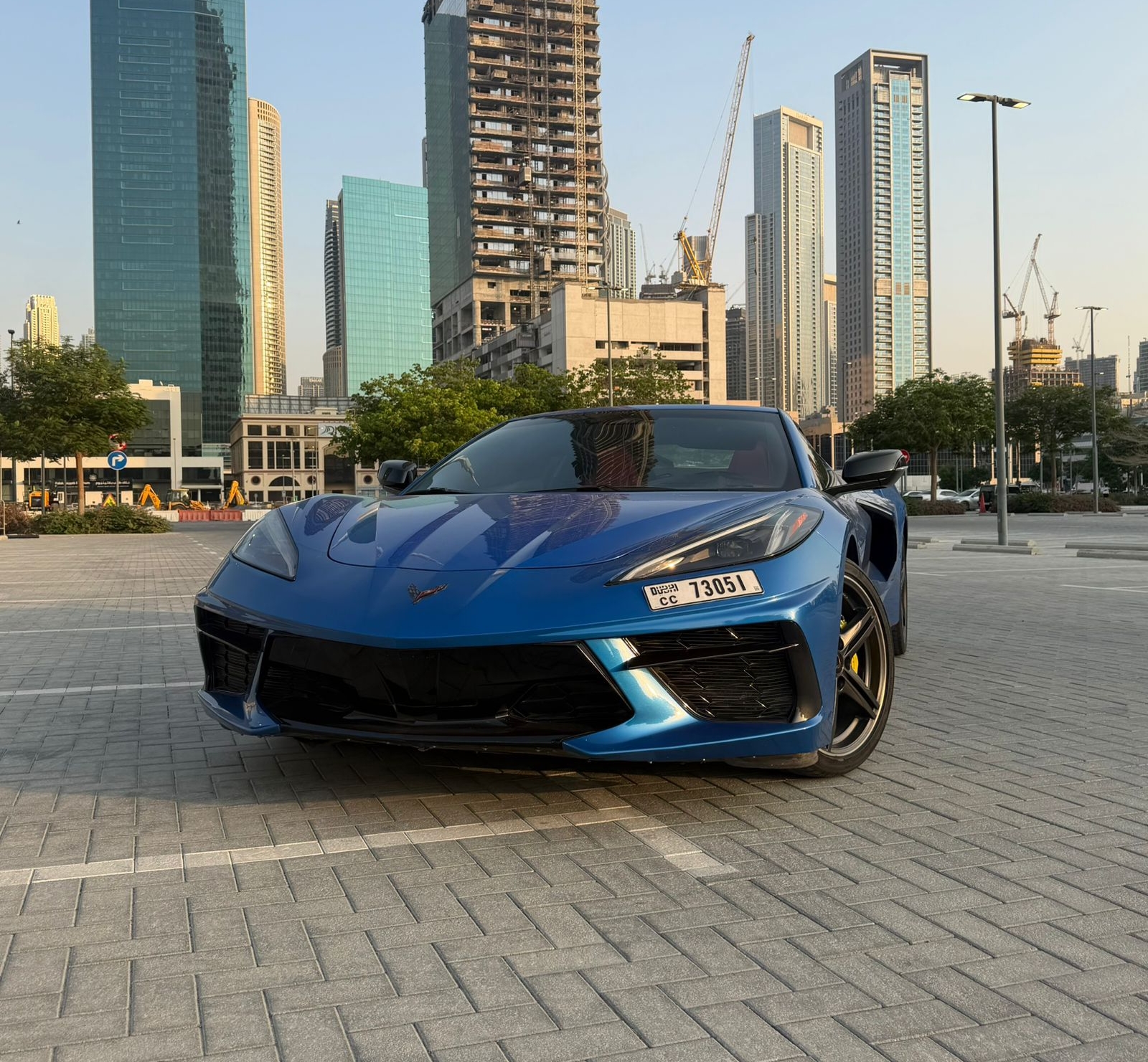 Chevrolet Corvette C8 Cabriolet Blue  2024 Hire dubai