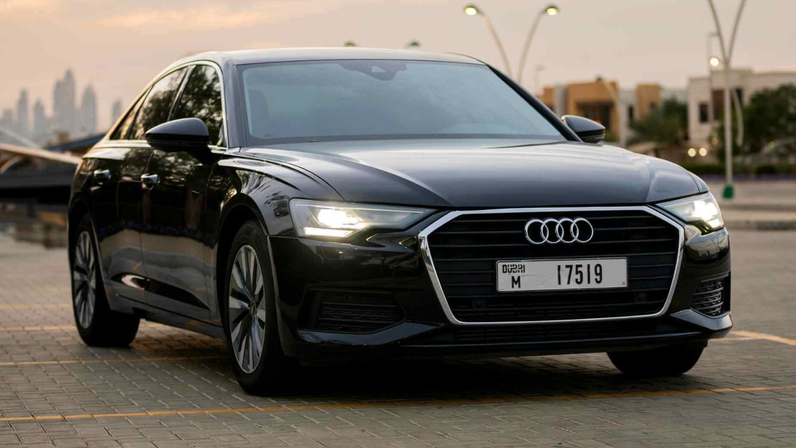 Audi A6 Black Monthly Best Price  2021 Hire dubai