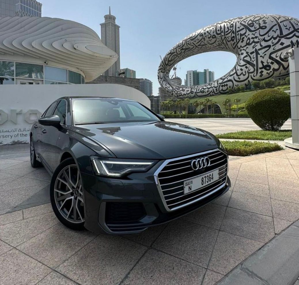 Audi A6 Gray Monthly Best Price  2023 Hire dubai