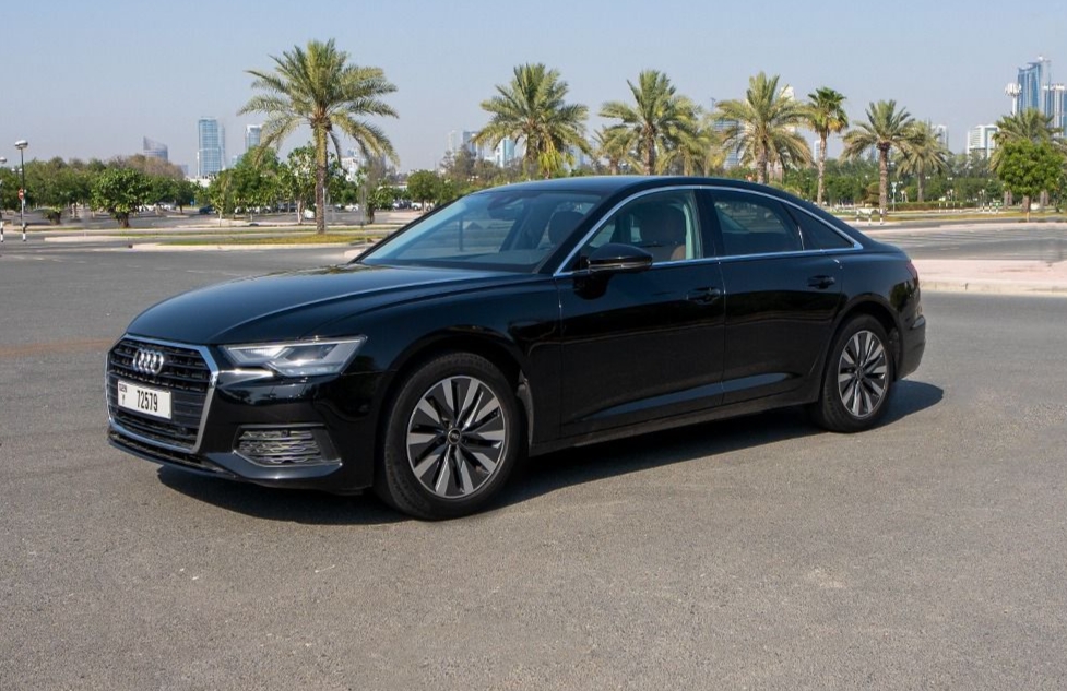 Audi A6 Black Monthly Best Rate  2023 Hire dubai