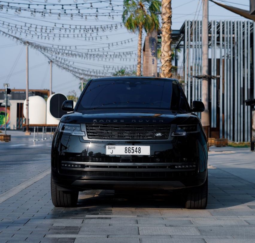Range Rover Vogue V8 Black interior Red  2023 Hire dubai