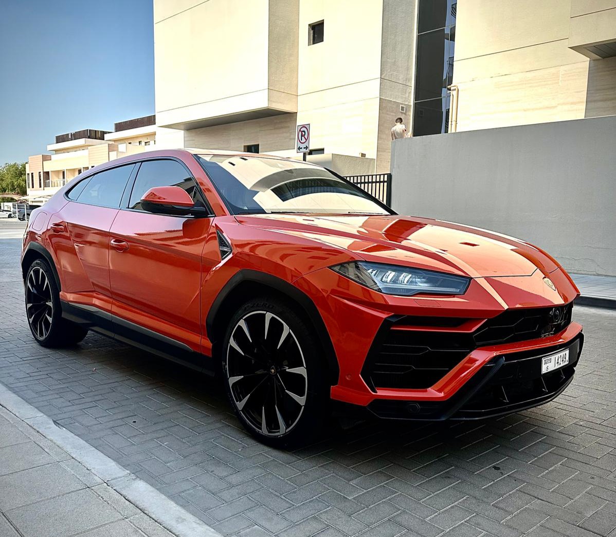 Lamborghini Urus Red Good Price  2024 Hire dubai