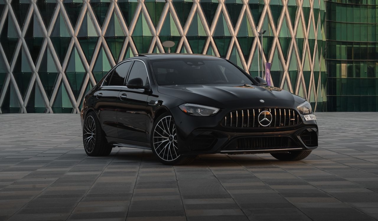 Mercedes Benz AMG C63 S Sedan Black  2025 Hire dubai