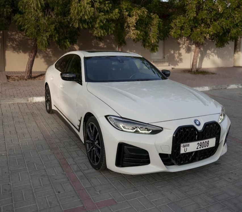 BMW 440i M Performance Coupe White  2023 Hire dubai