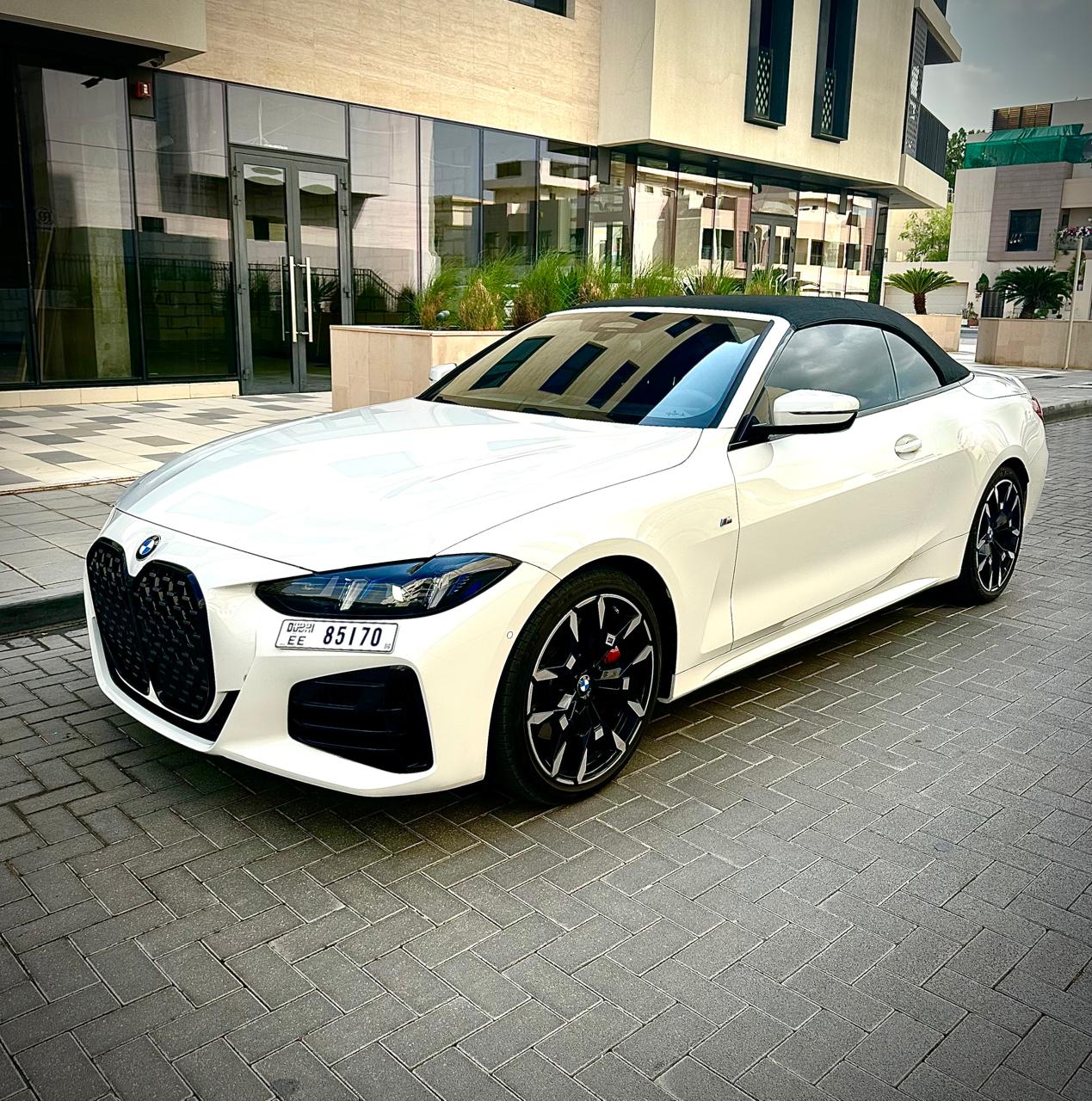 BMW 430I White interior Red  2025 Hire dubai