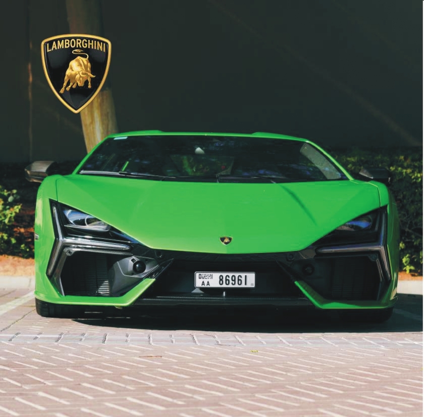 Cheap Lamborghini Revuelto Green interior Grey  2024 Hire dubai
