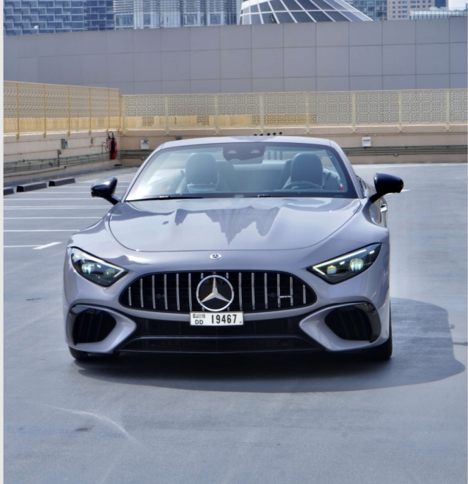Mercedes AMG SL63 Light Grey  2025 Hire dubai