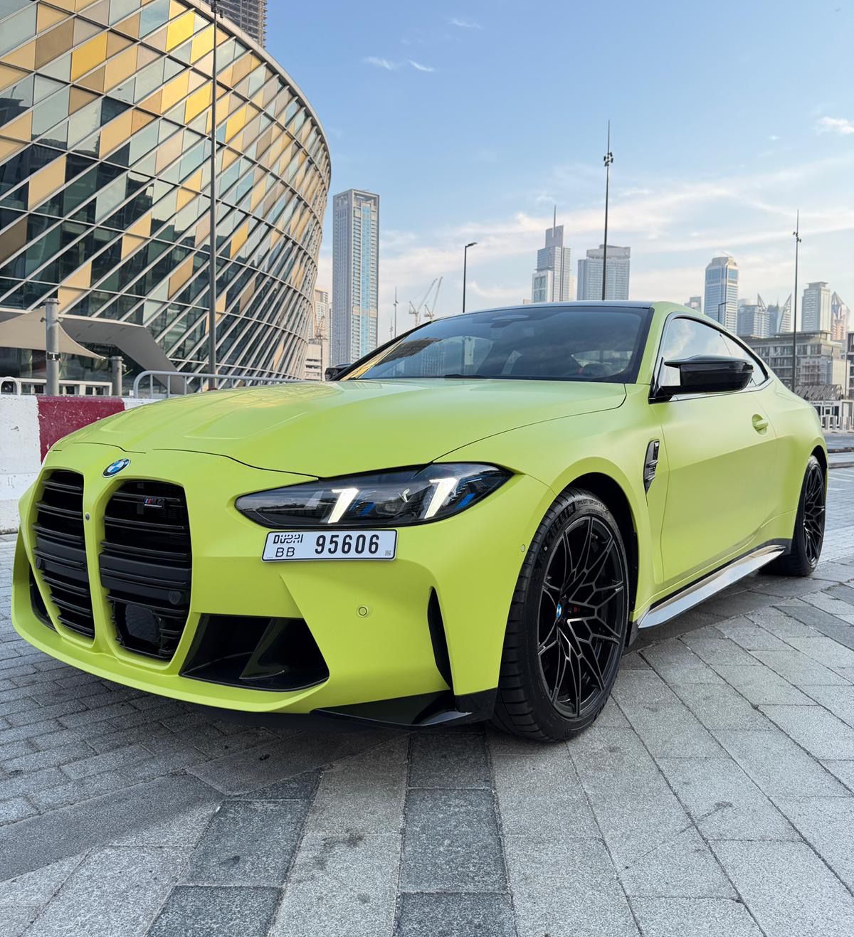 Bmw M4 Competition Coupe Light Green  2025 Hire dubai