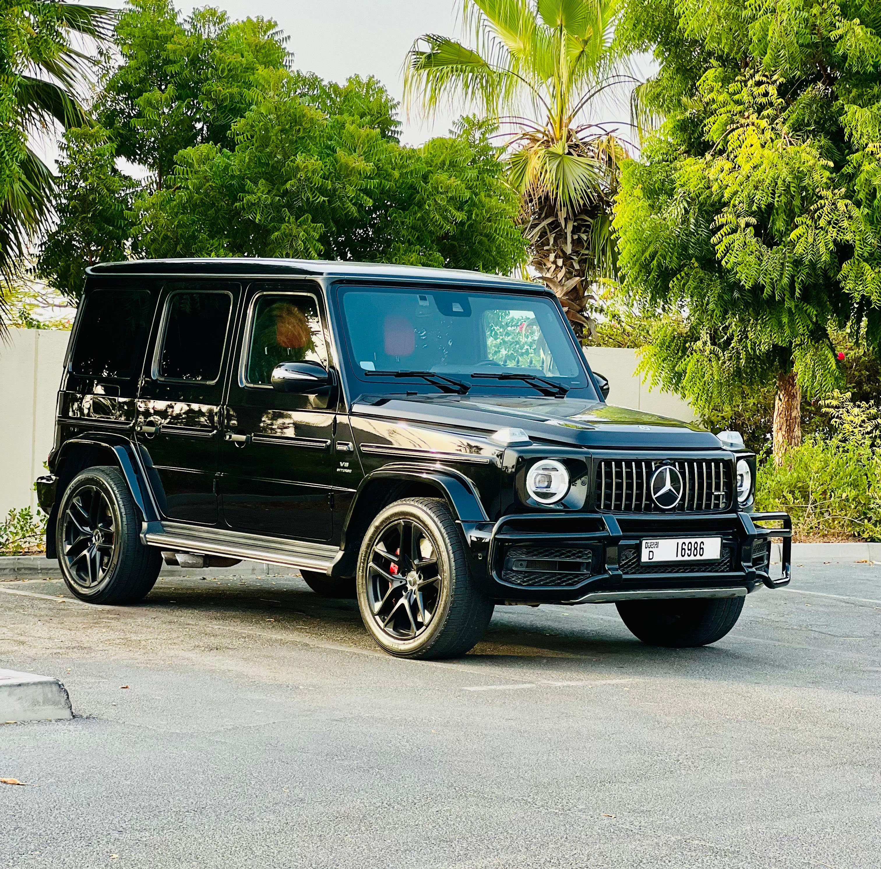 Mercedes AMG G63 | G-wagon Black without Deposit  2024 Hire dubai