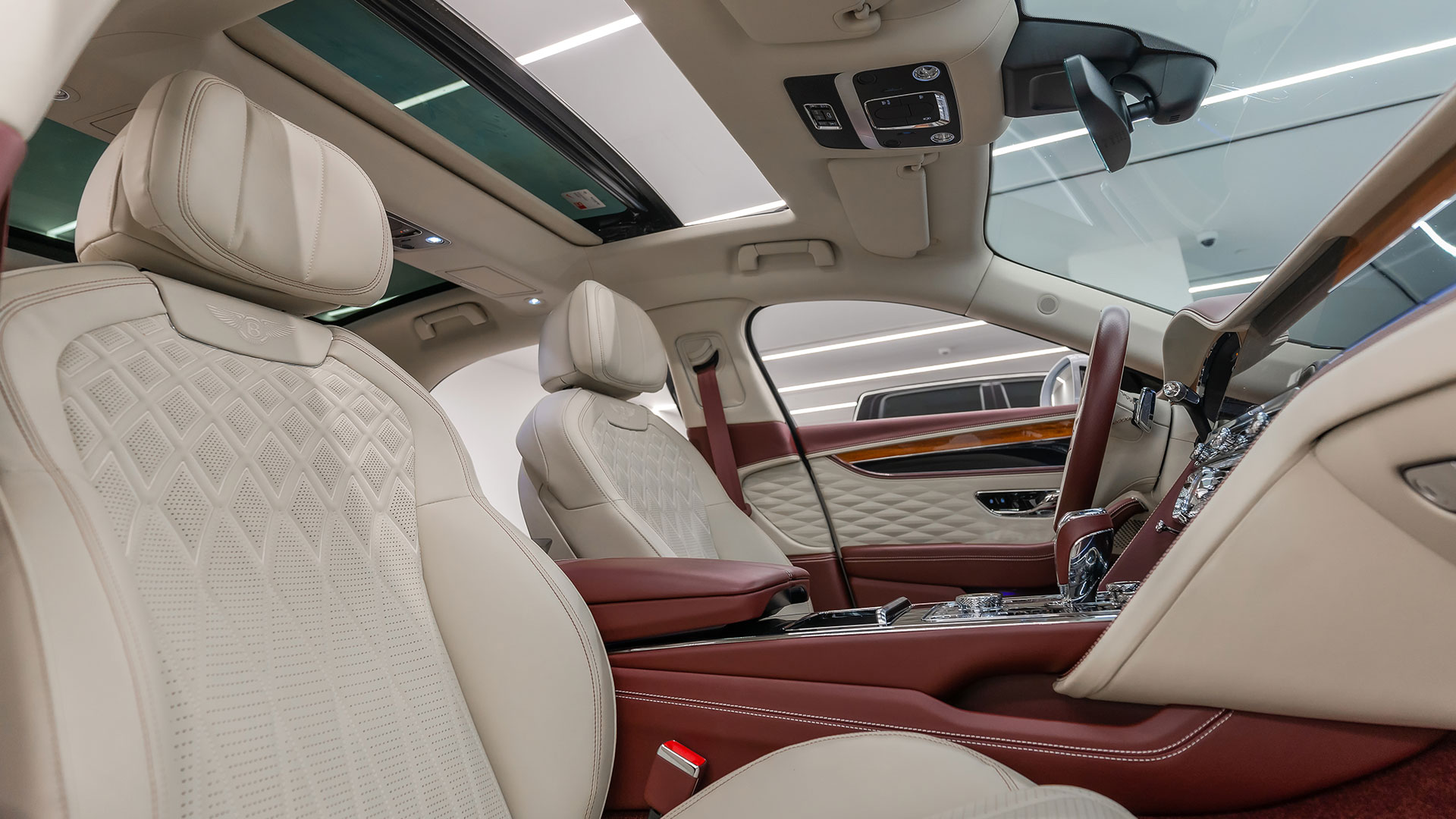 Rent Bentley Flying spur WHITE 2024 in Dubai , UAE 