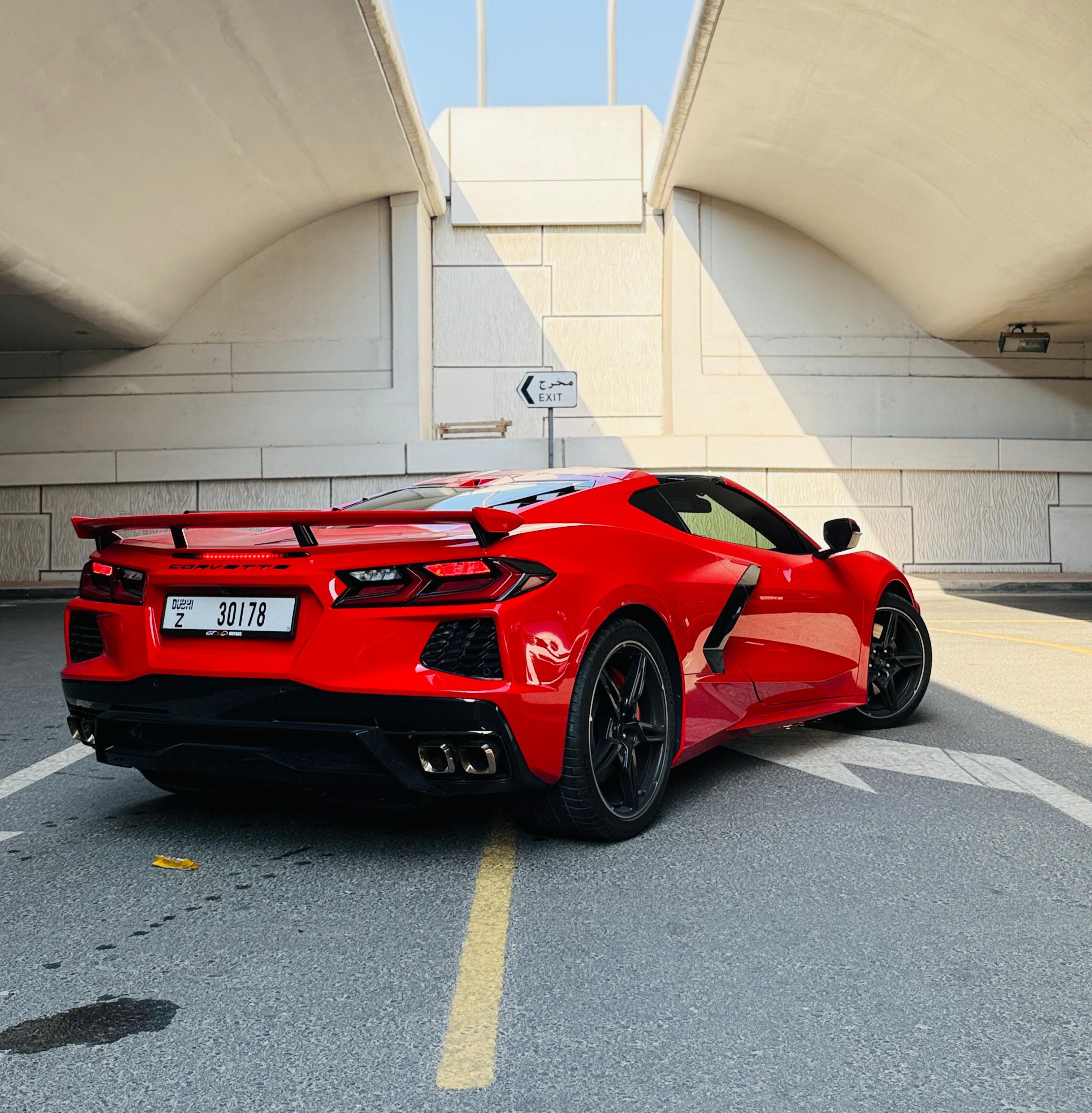 Rent Chevrolet Corvette RED 2025 in Dubai , UAE 