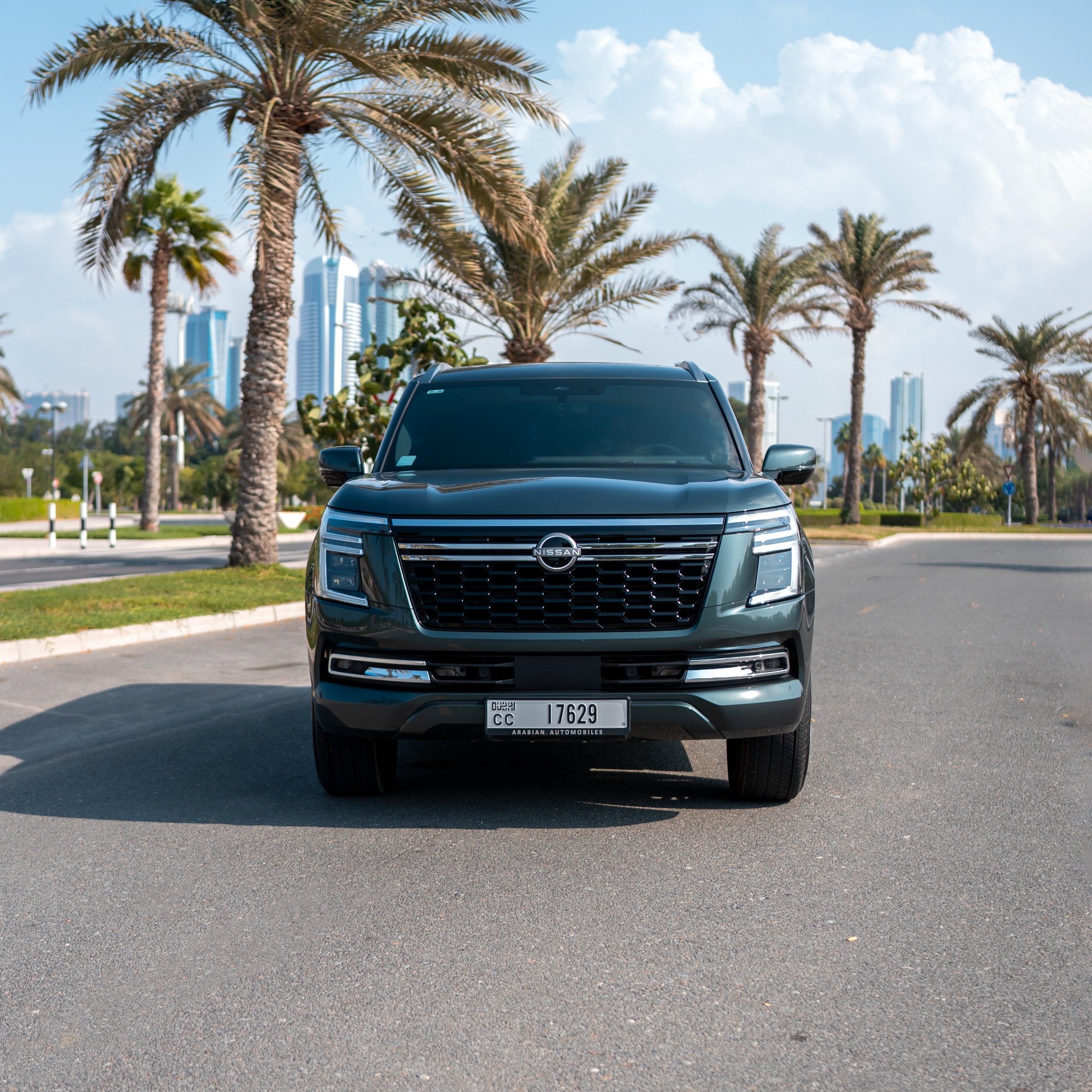 Rent Nissan Platinum GREEN 2026 in Dubai , UAE 
