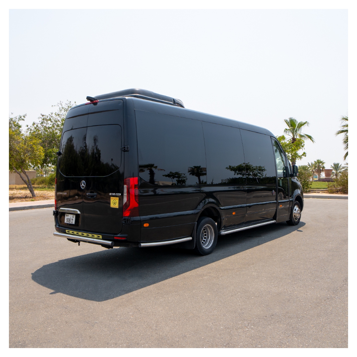 Rent VIP Sprinter 16 Seater BLACK 2025 with chauffeur in Dubai , UAE 