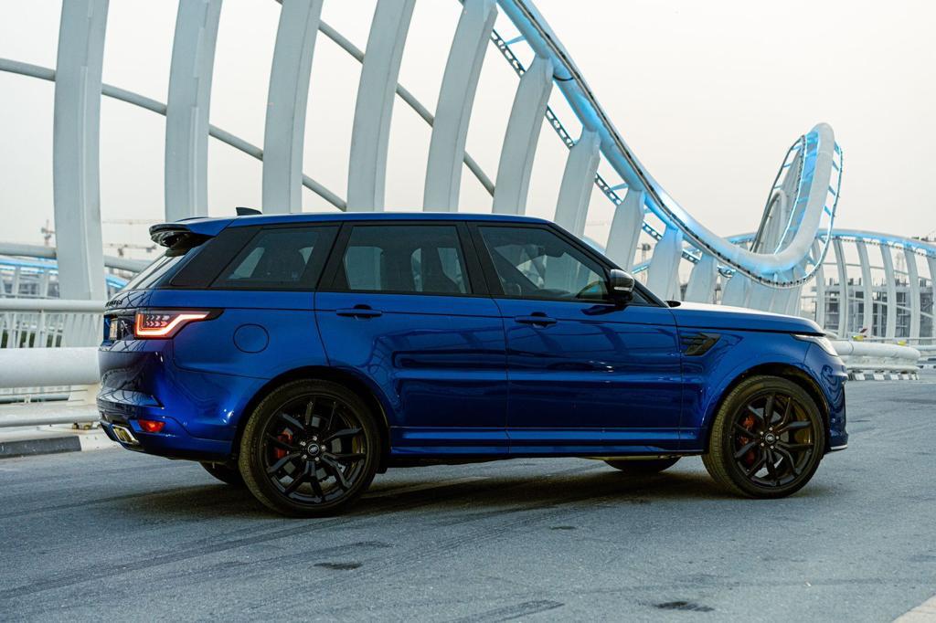 Rent Range-Rover Svr BLUE 2022 in Dubai , UAE 