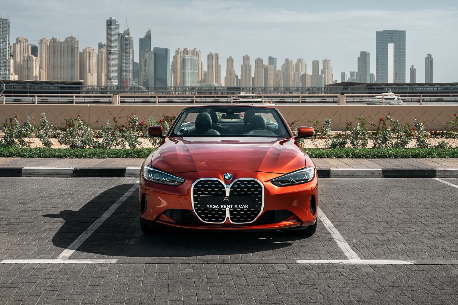 Rent Bmw Series 4 ORANGE 2023 in Dubai , UAE 