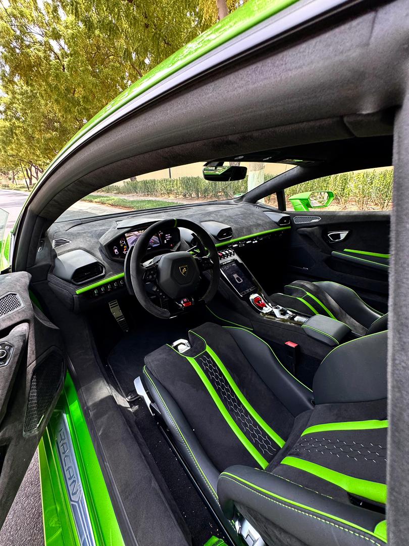 Rent Lamborghini Huracan GREEN 2024 in Dubai , UAE 