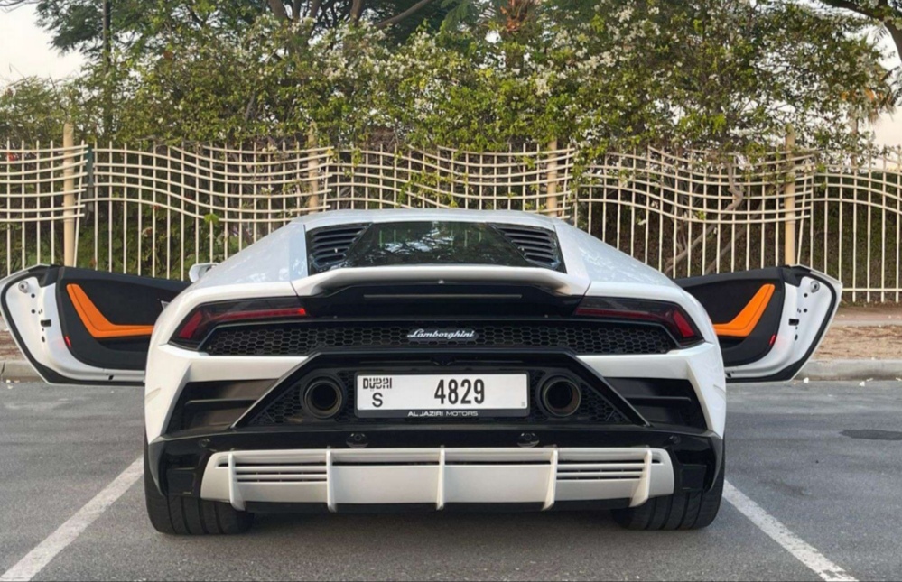 Rent Lamborghini Evo WHITE 2023 in Dubai , UAE 