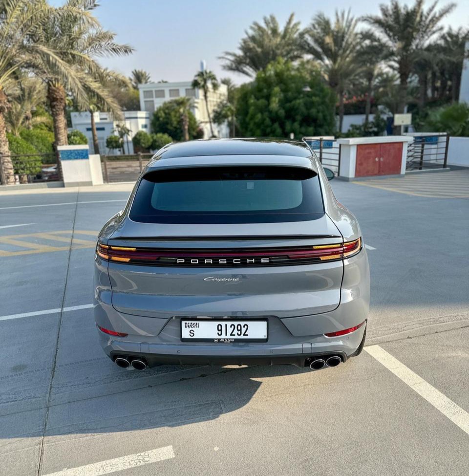 Rent Cayenne GREY 2024 with chauffeur in Dubai , UAE 