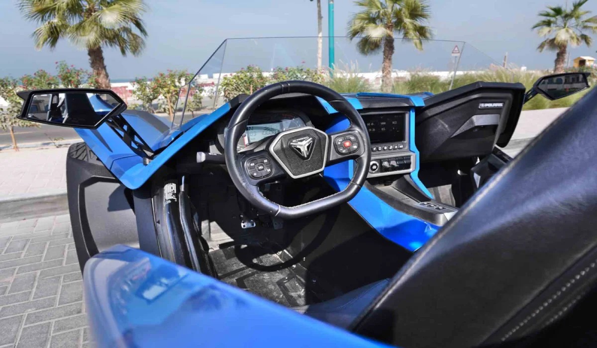 Rent Polaris Slingshot BLUE 2021 in Dubai , UAE 
