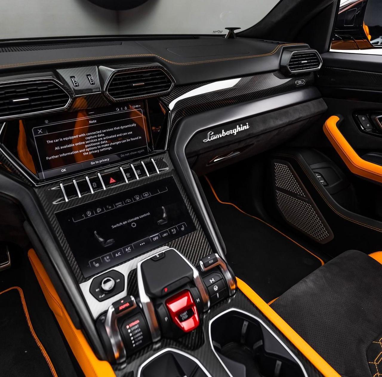 Rent Lamborghini Urus ORANGE 2023 in Dubai , UAE 