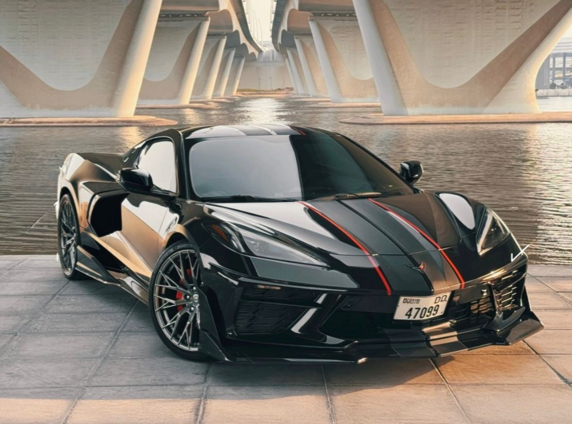 Rent Chevrolet Corvette BLACK 2023 in Dubai , UAE 