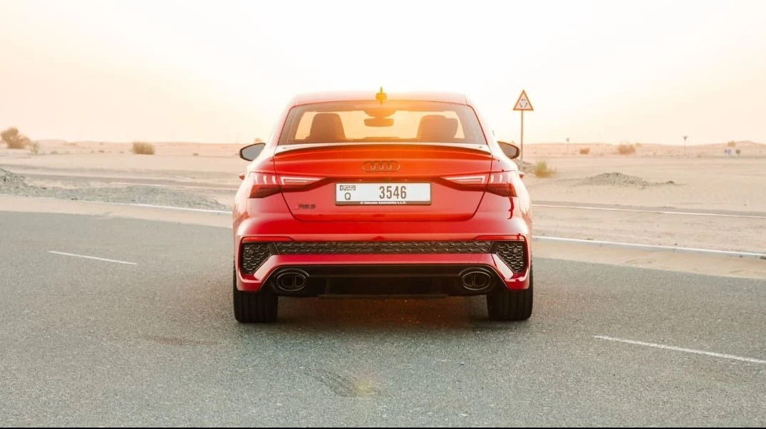 Rent Audi Rs3 RED 2022 in Dubai , UAE 