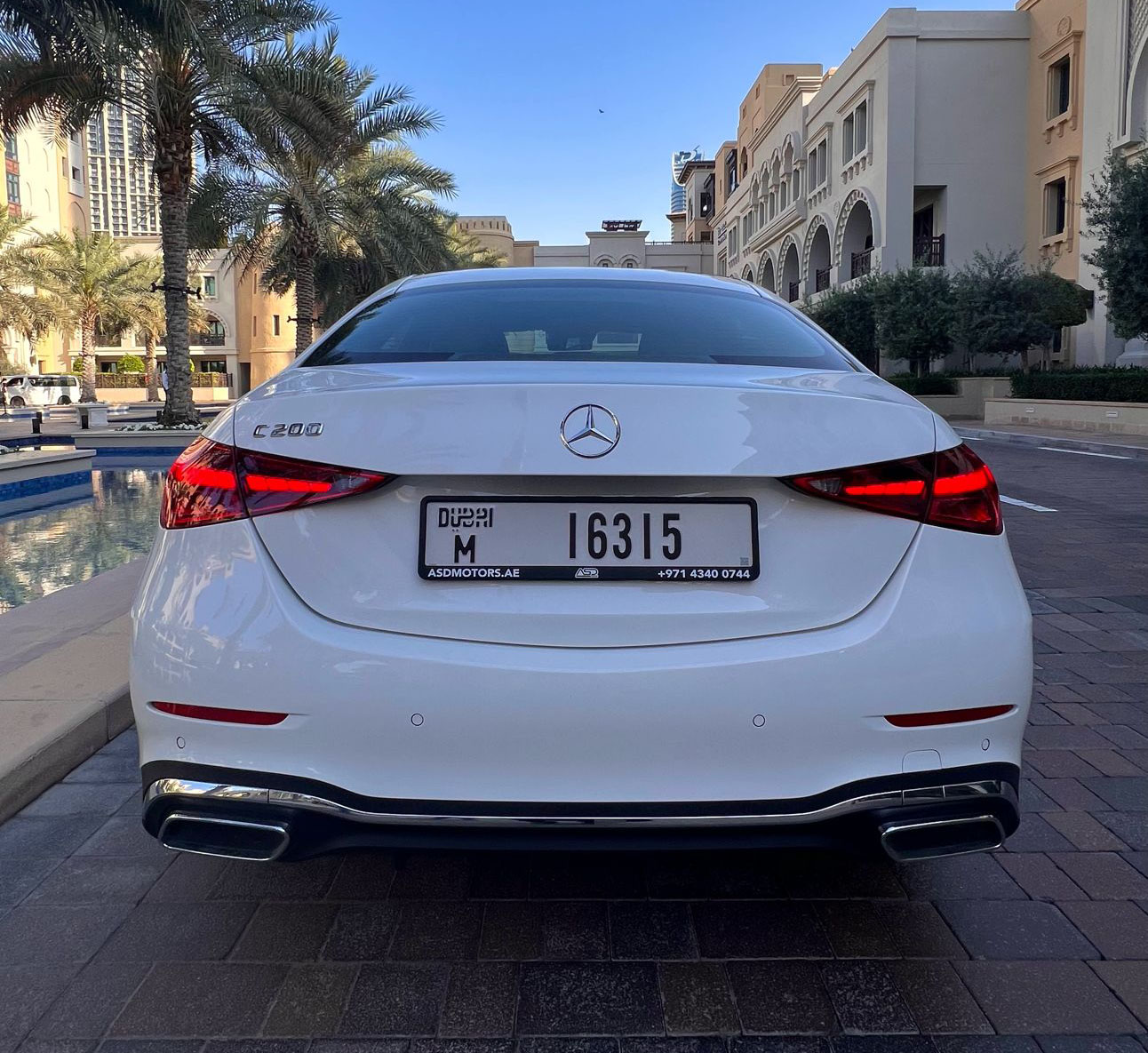Rent Mercedes-Benz C-class WHITE 2023 in Dubai , UAE 