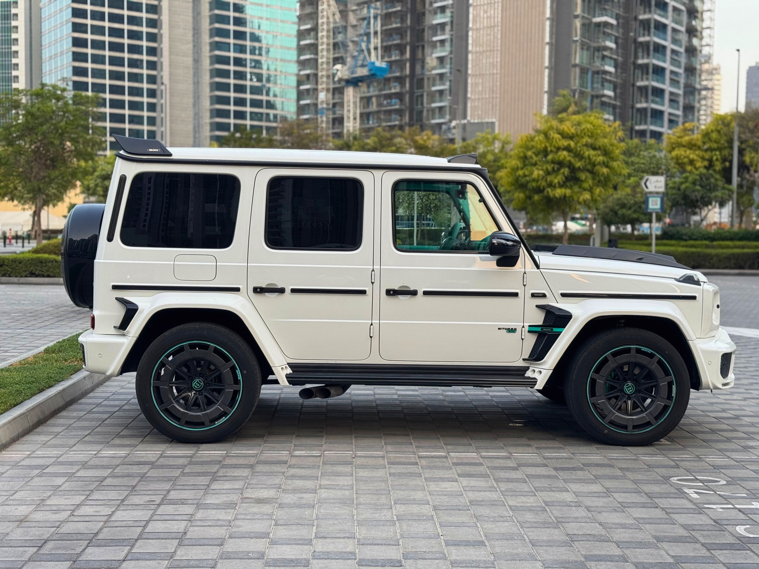 Rent Mercedes-Benz AMG G800 Brabus WHITE 2024 in Dubai , UAE 