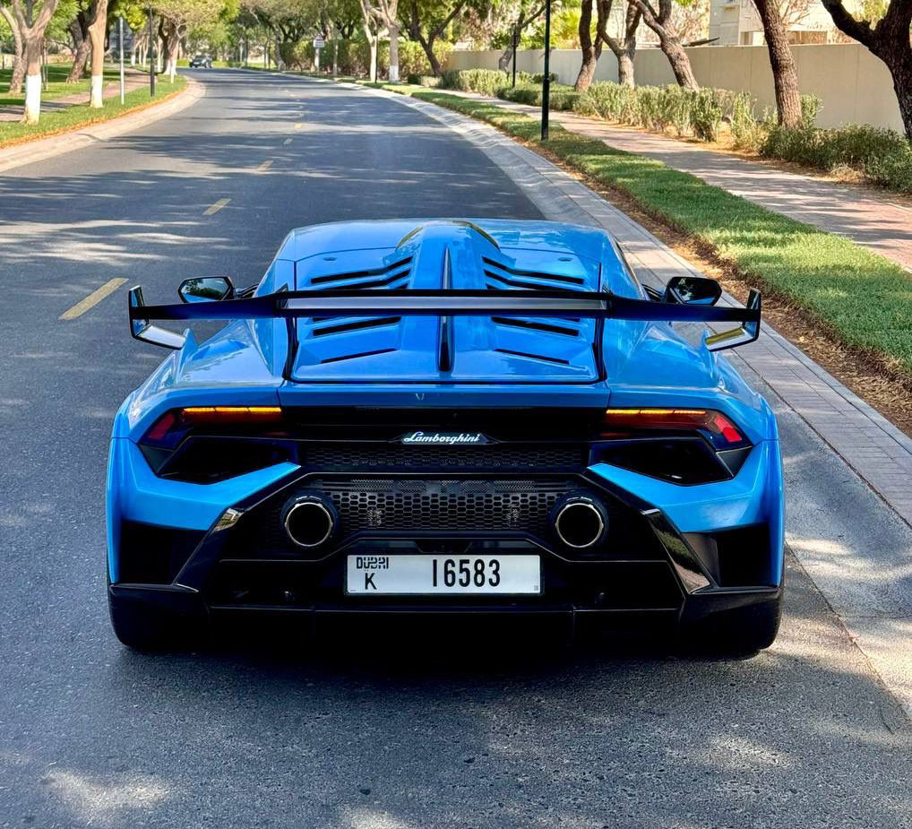 Rent Lamborghini Huracan STO BLUE 2024 in Dubai , UAE 