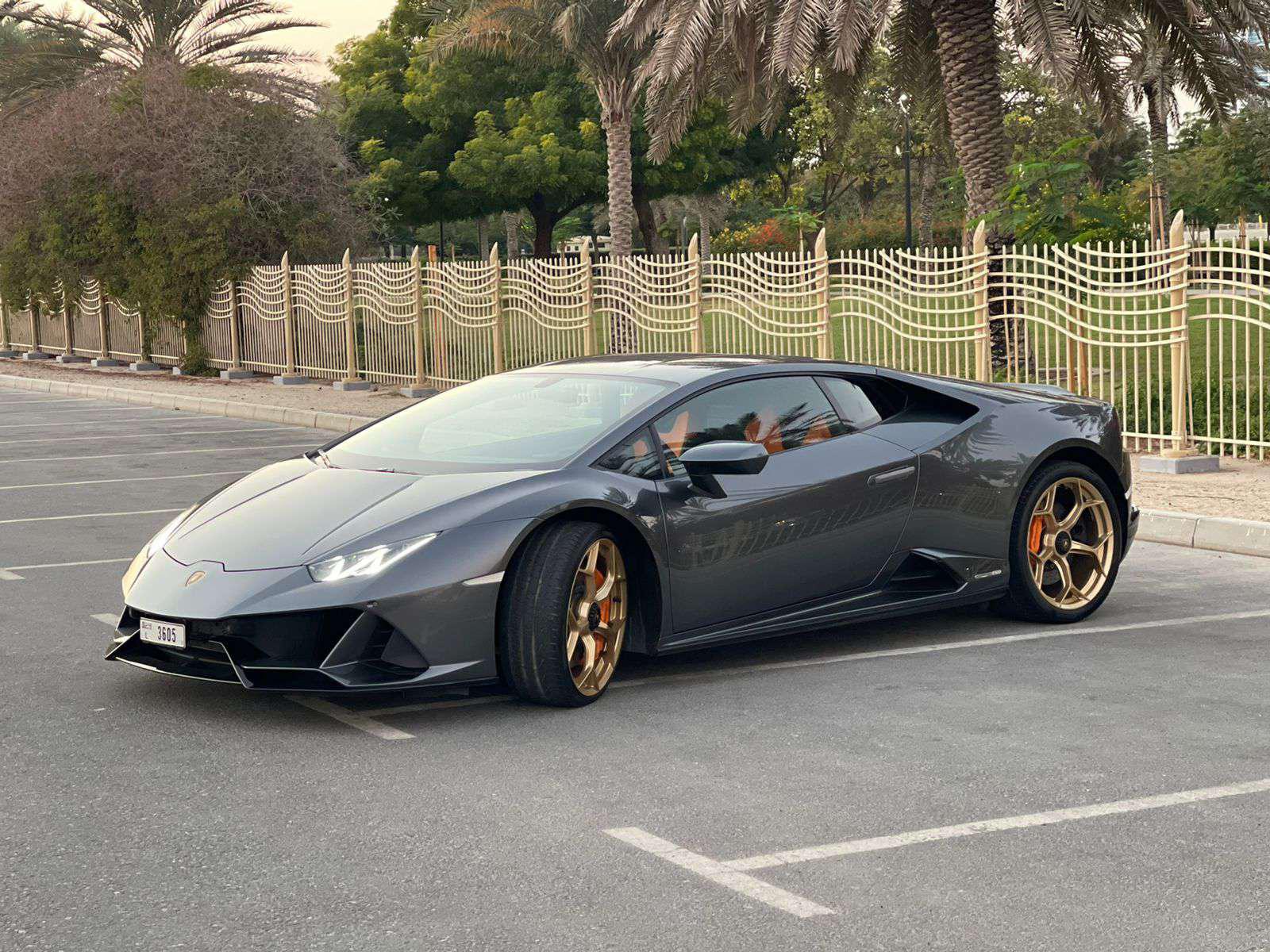 Rent Lamborghini Huracan GREY 2022 in Dubai , UAE 