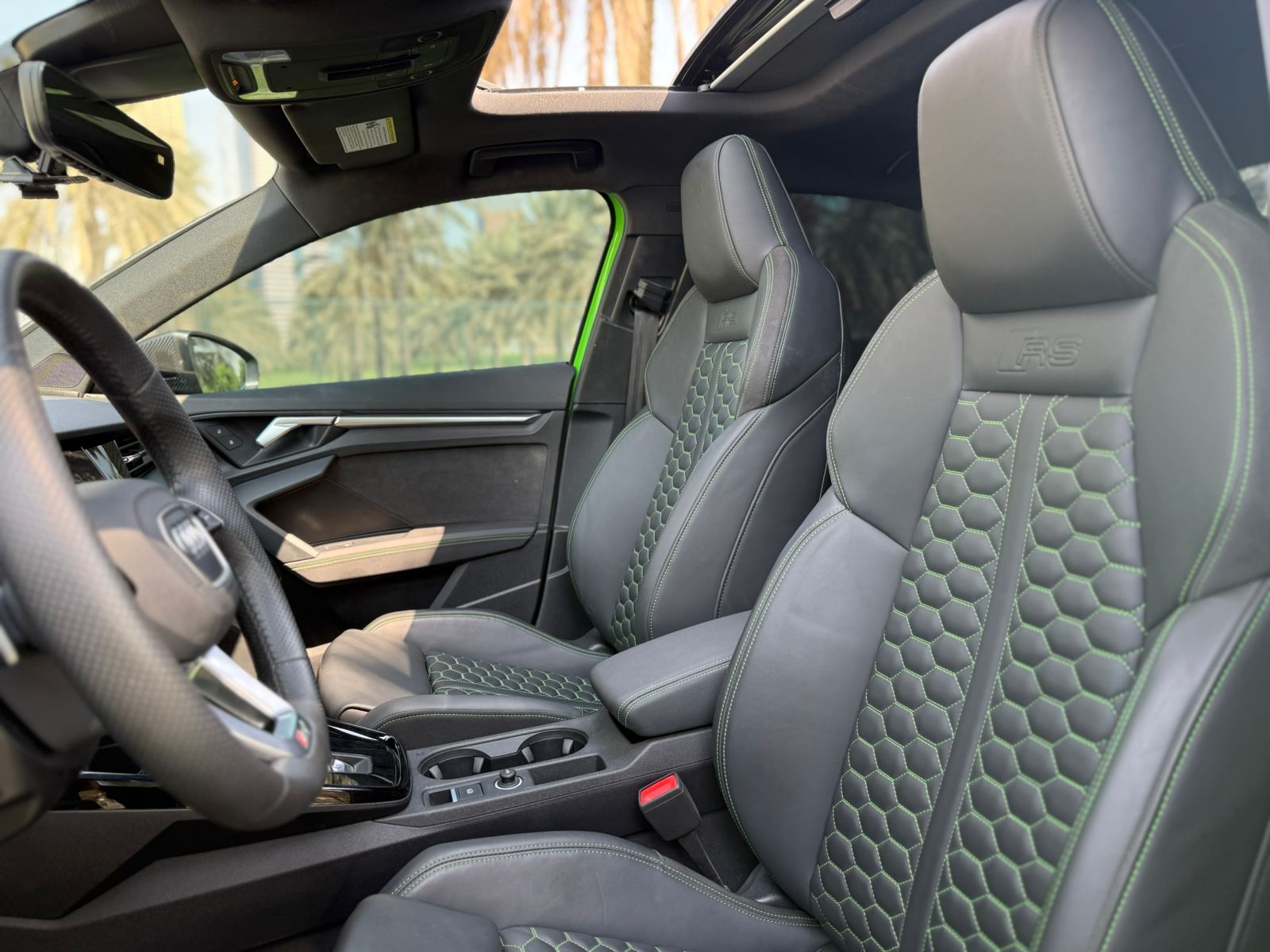 Rent Audi Rs3 GREEN 2024 in Dubai , UAE 