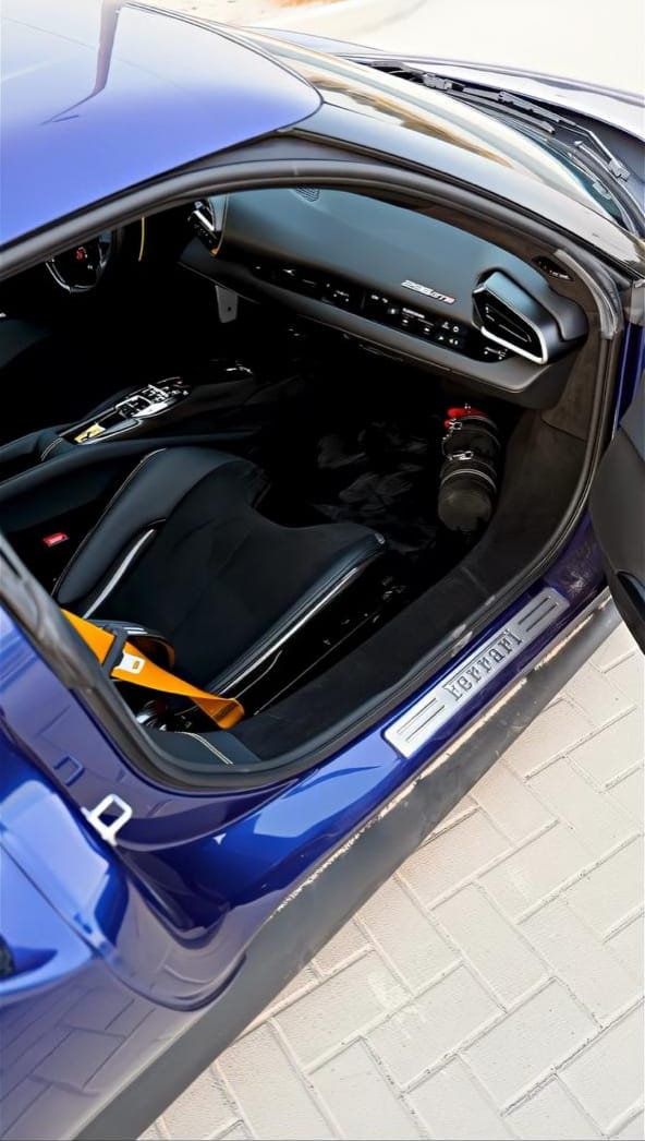 Rent Ferrari Gtb BLUE 2024 in Dubai , UAE 