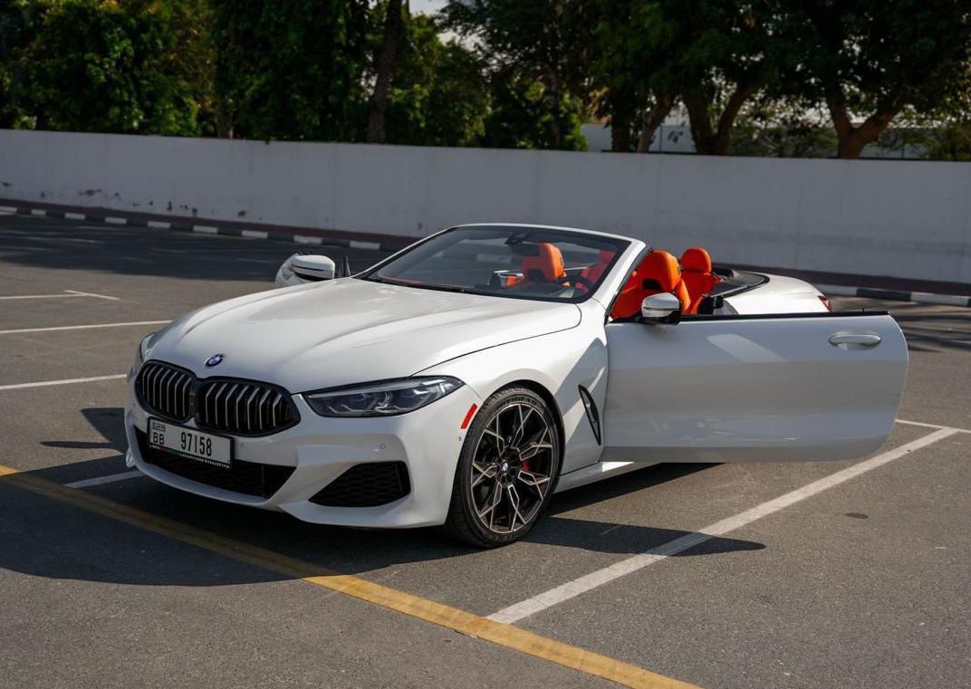 Rent Bmw Series 8 WHITE 2023 in Dubai , UAE 