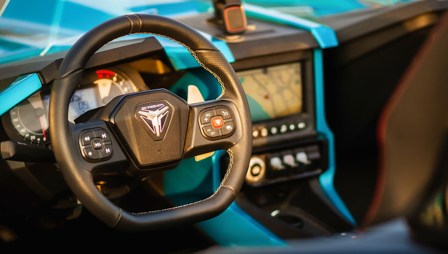Rent Polaris Slingshot BLUE 2023 in Dubai , UAE 