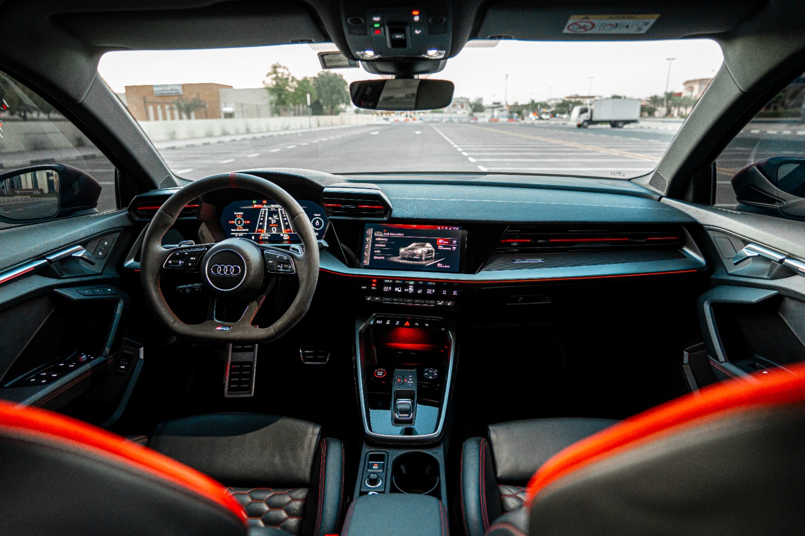 Rent Audi Rs3 Pink  2023 in Dubai , UAE 
