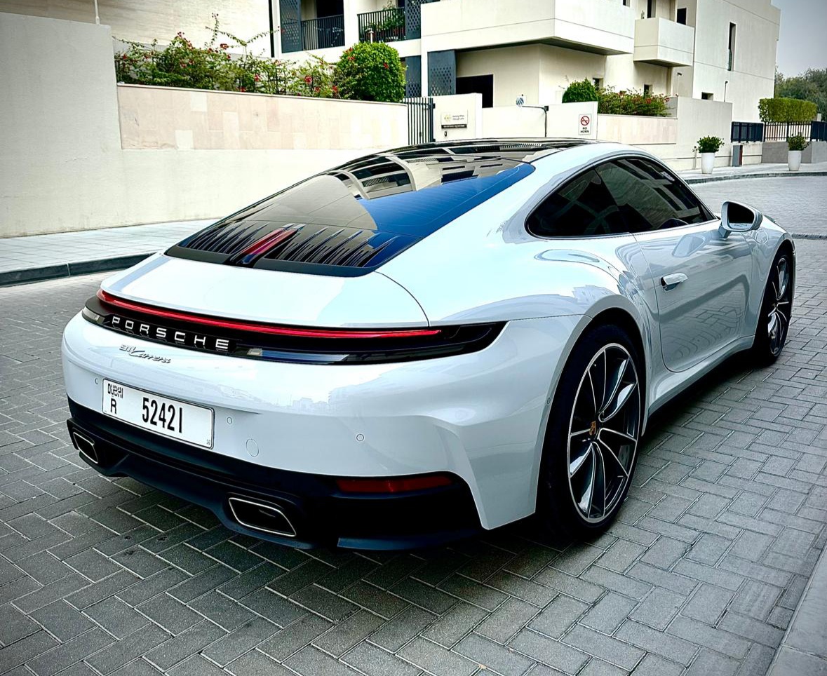 Rent Porsche Carrera WHITE 2026 in Dubai , UAE 
