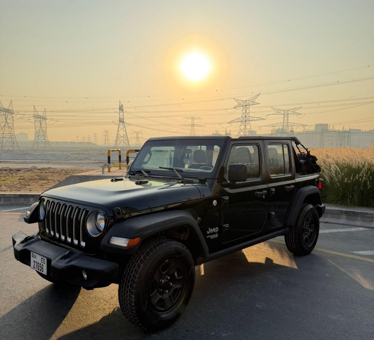 Rent Jeep Wrangler BLACK 2023 in Dubai , UAE 