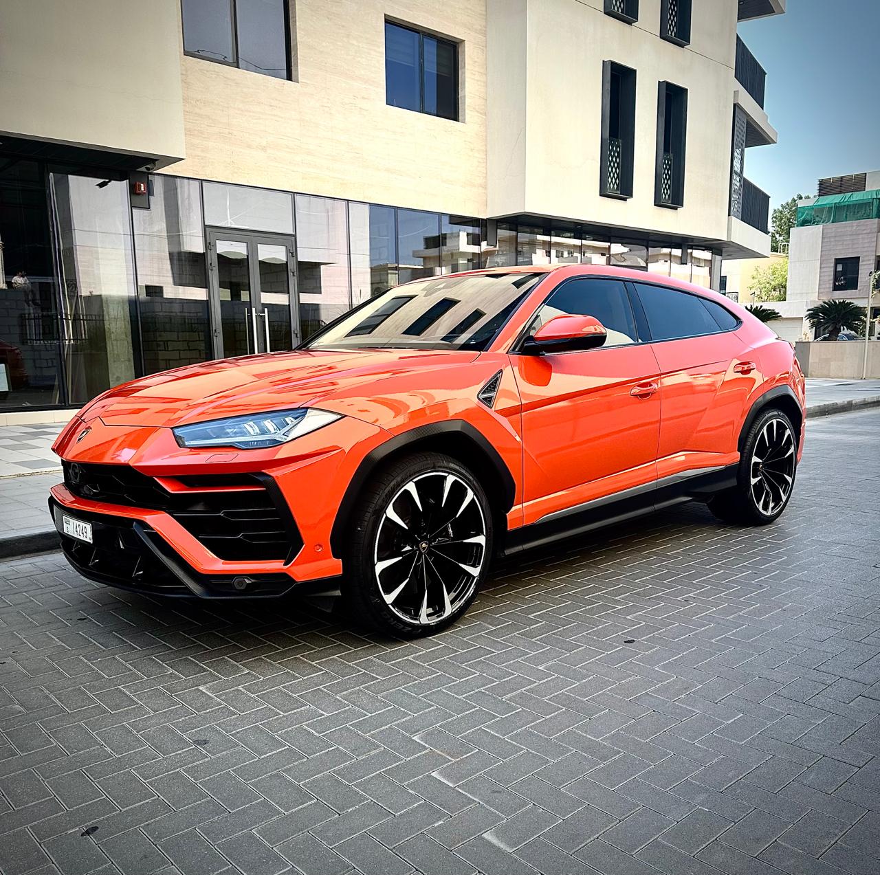 Rent Lamborghini Urus RED 2024 in Dubai , UAE 