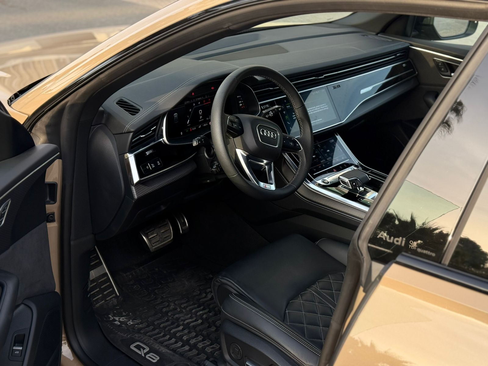 Rent Audi Q8 BEIGE 2023 in Dubai , UAE 