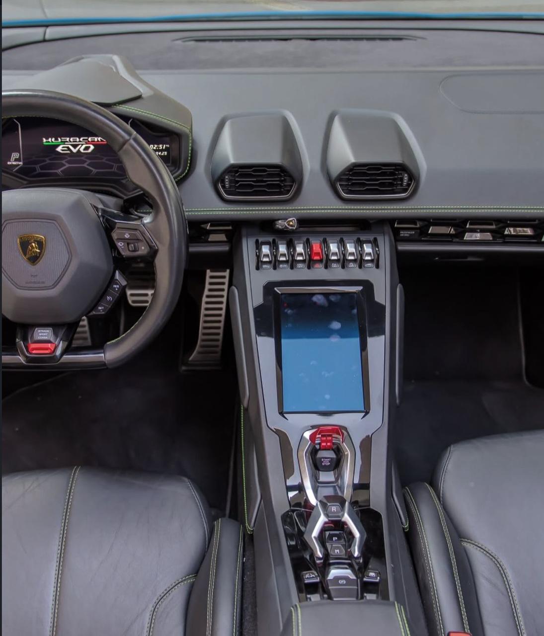 Rent Lamborghini Evo BLUE 2021 in Dubai , UAE 