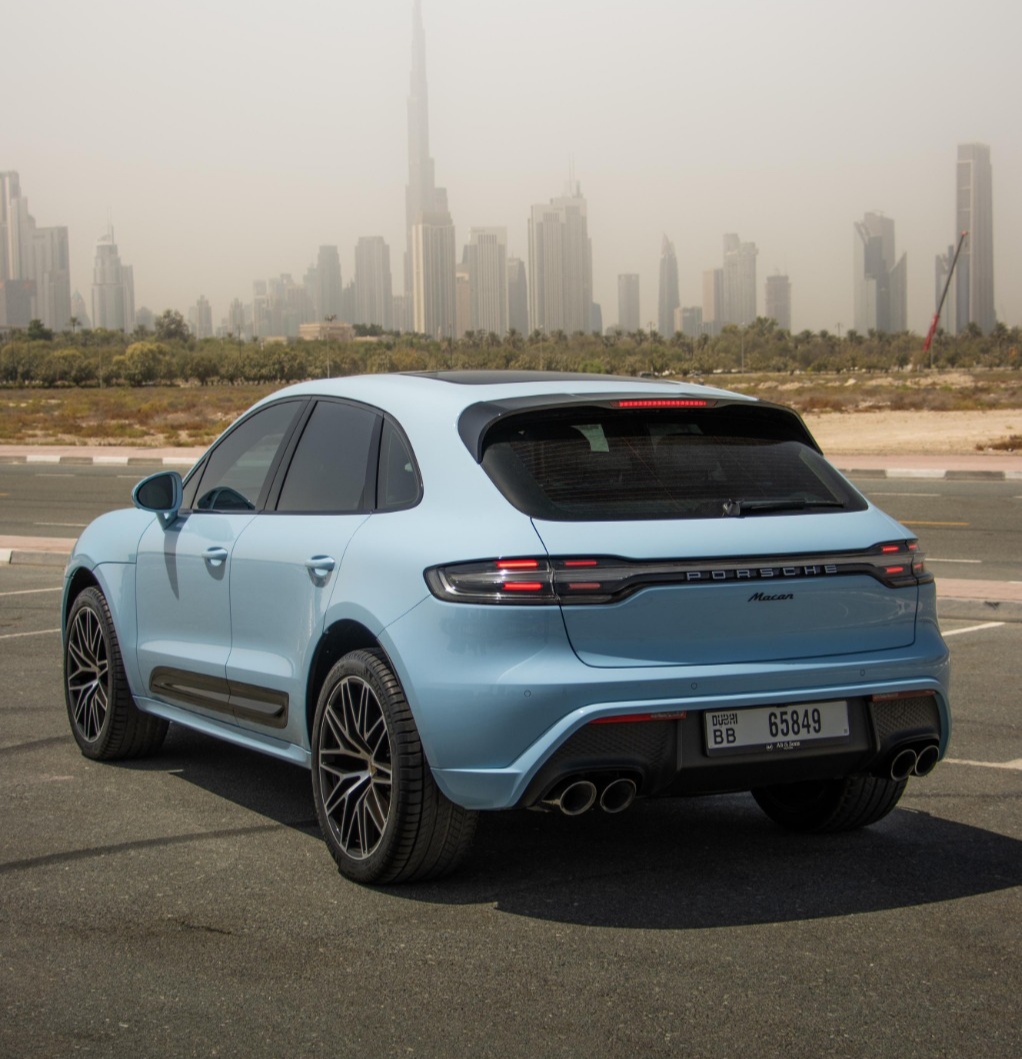 Rent Porsche Mecan BLUE 2023 in Dubai , UAE 