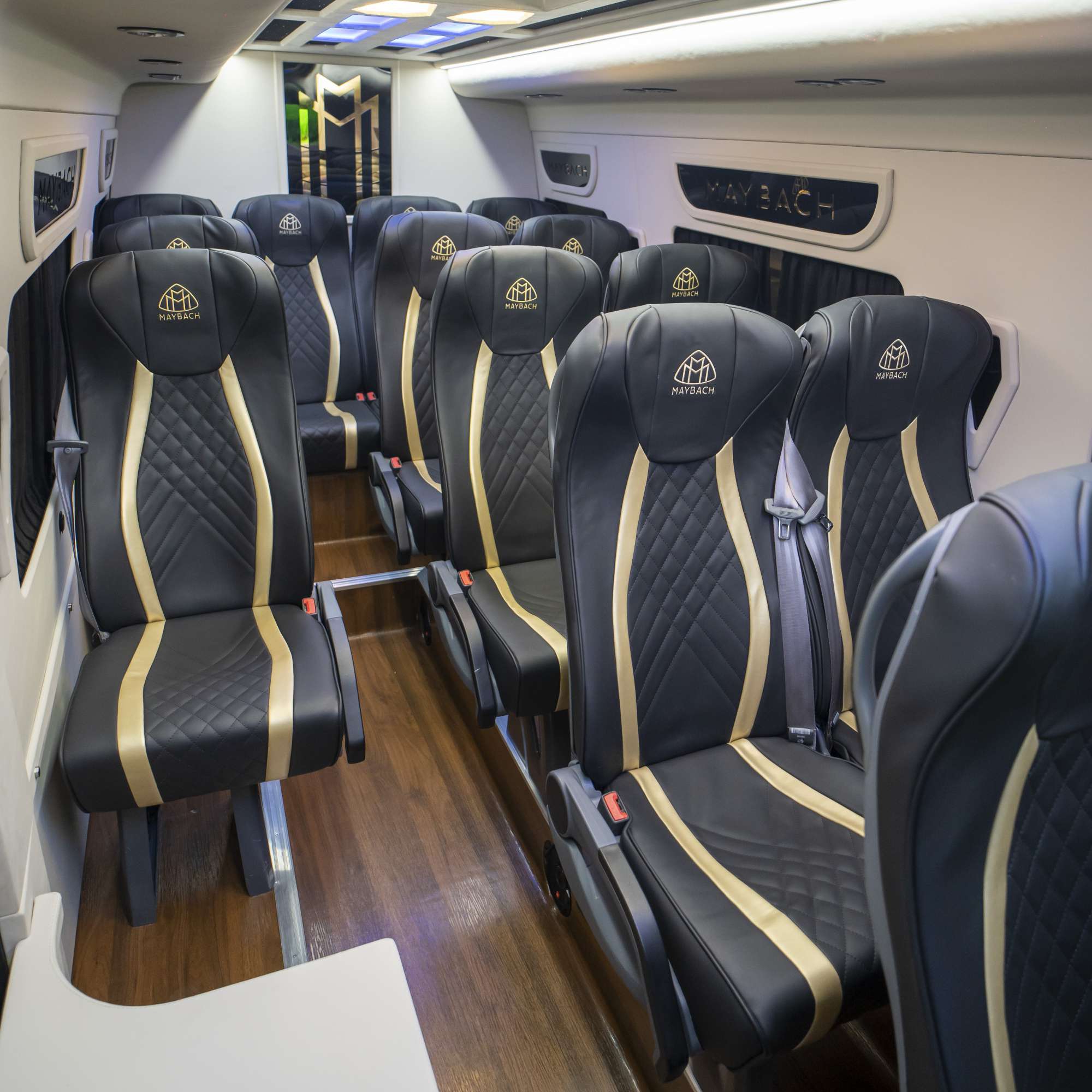 Rent Maybach Sprinter 14 Seater WHITE 2025 with chauffeur in Dubai , UAE 
