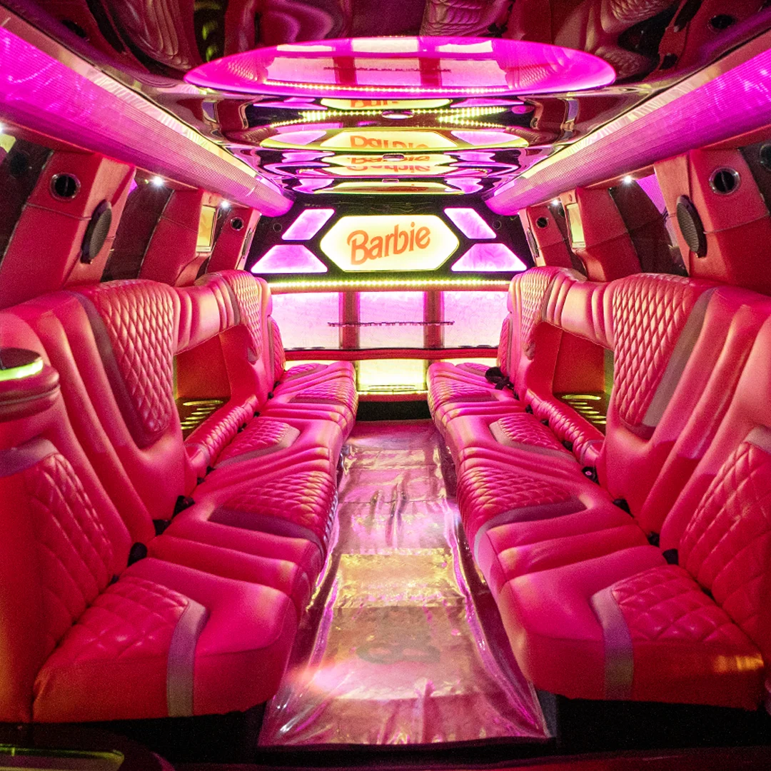 Rent Stretch Limousine Pink  2025 with chauffeur in Dubai , UAE 