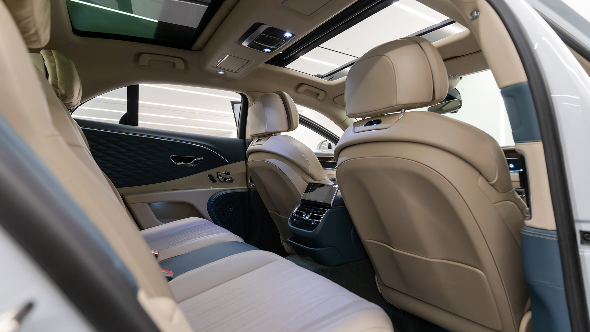 Rent Bentley Flying spur WHITE 2024 in Dubai , UAE 
