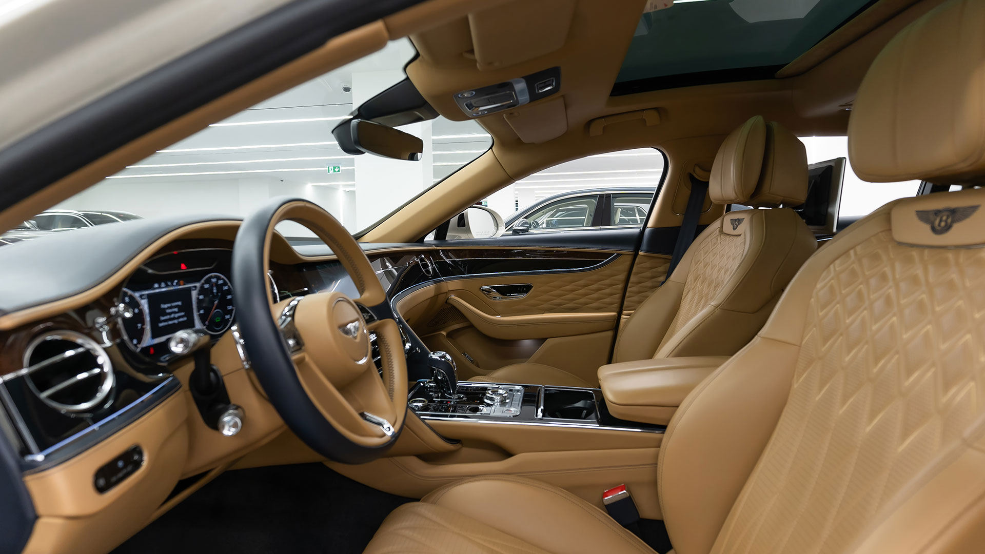 Rent Bentley Flying spur WHITE 2024 in Dubai , UAE 
