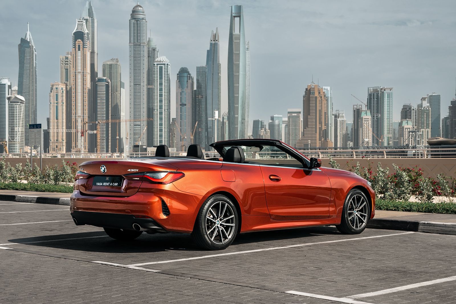 Rent Bmw Series 4 ORANGE 2023 in Dubai , UAE 